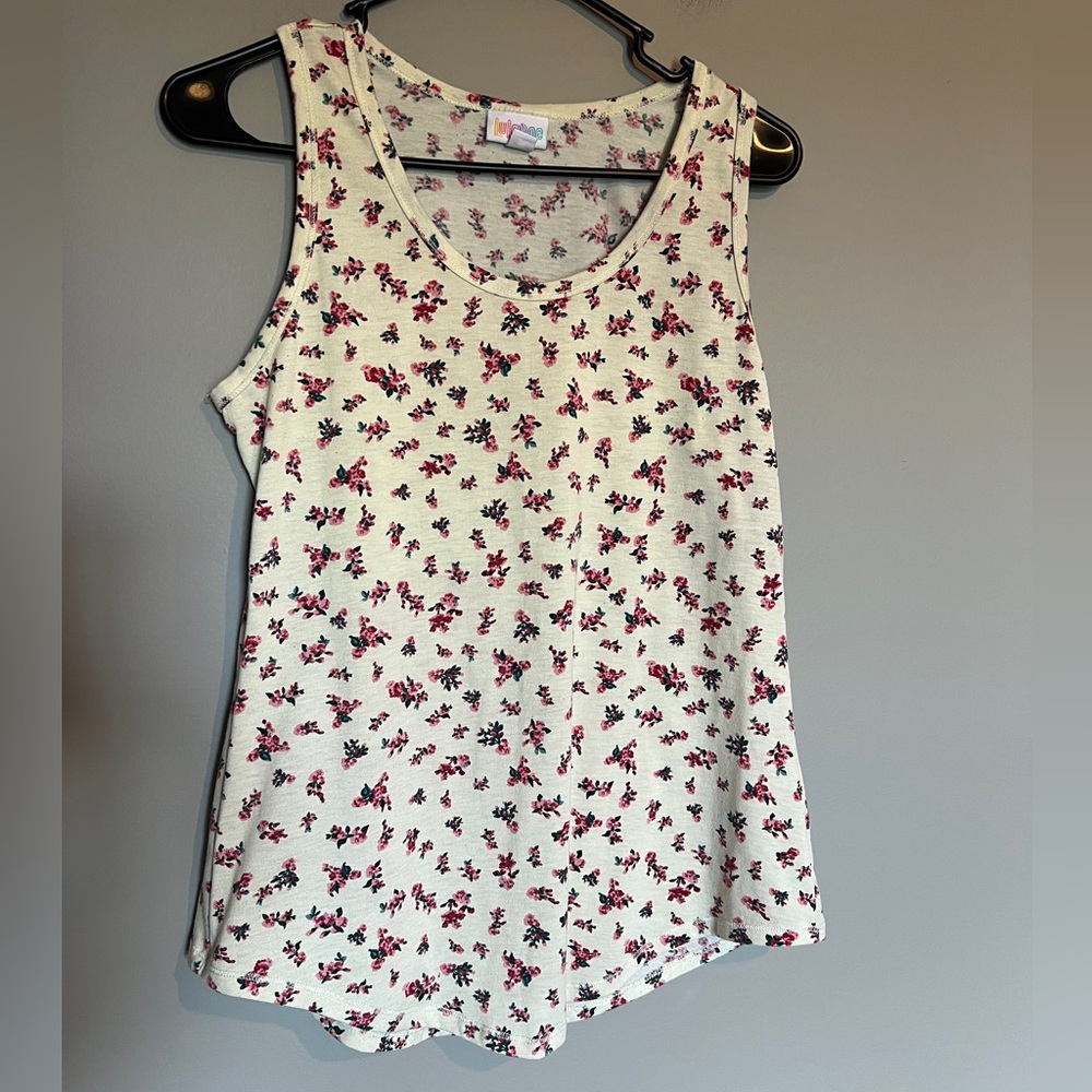 LuLaRoe Floral Tank Top Size Medium